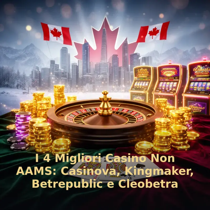 I 4 Migliori Casino Non AAMS: Casinova, Kingmaker, Betrepublic, Cleobetra e Betwest